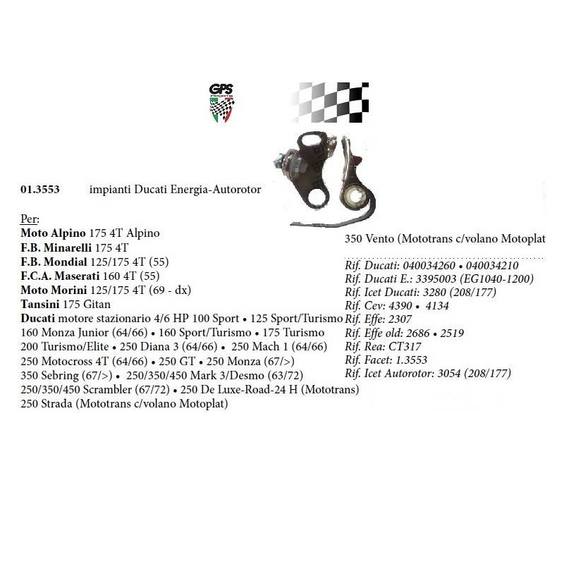 Points Ducati 250/350/450