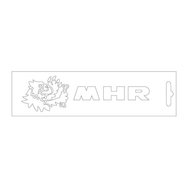 Sticker - MHR 13cm White