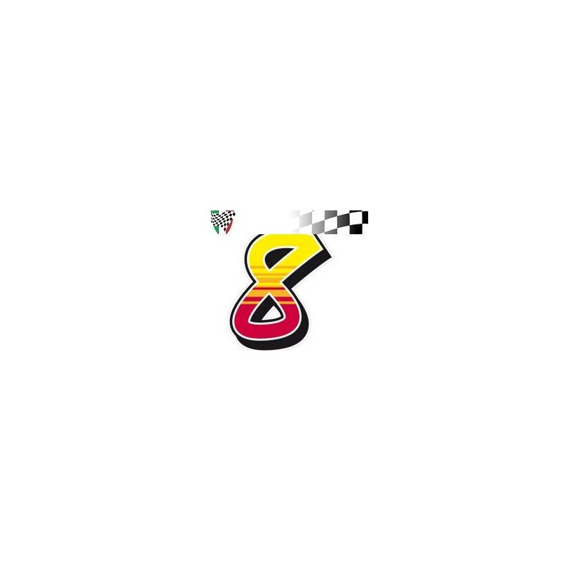 2 Race Number Stickers 
