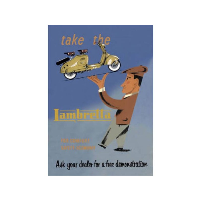 'Take the Lambretta' poster