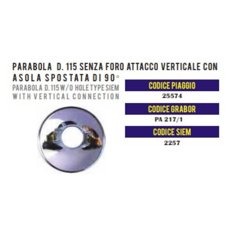 Headlight Ref VB1/VS5 1 Hole