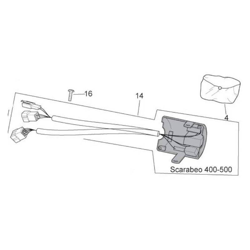LH light switch Scarabeo 500