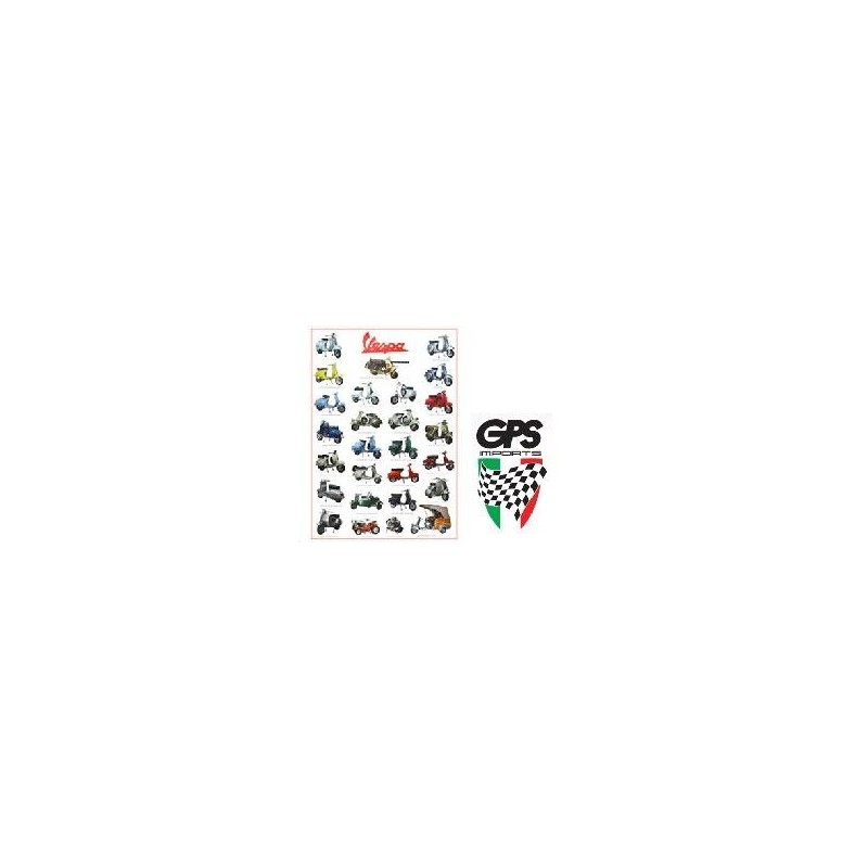 Poster Vespa Red Logo