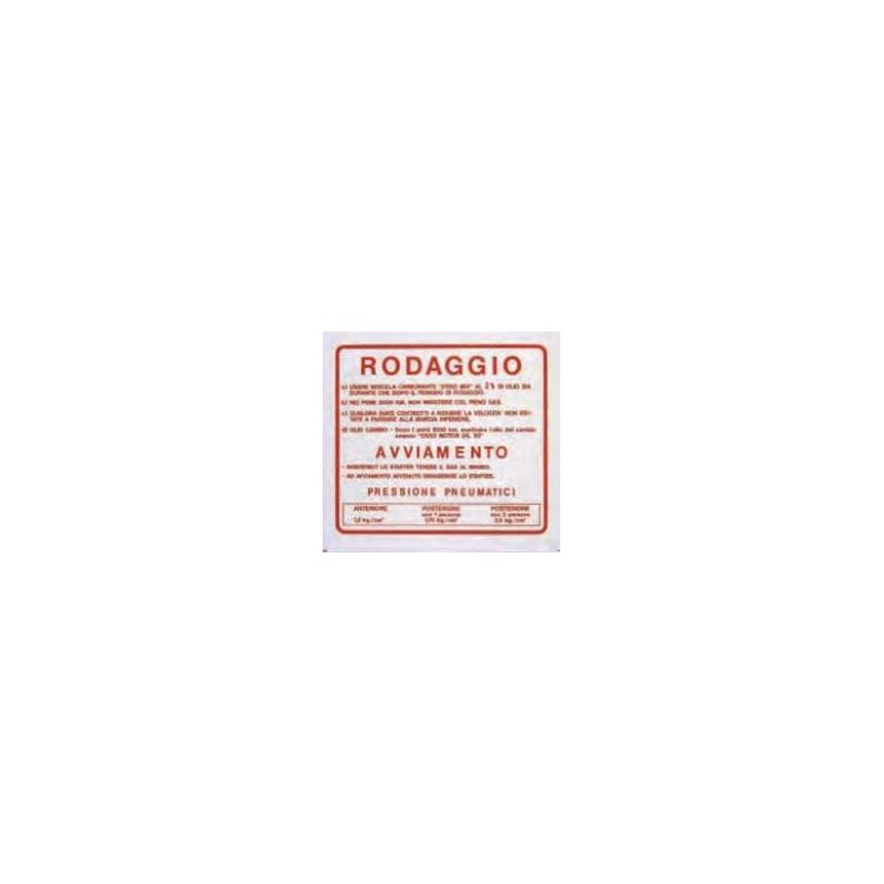 Run In Sticker Red