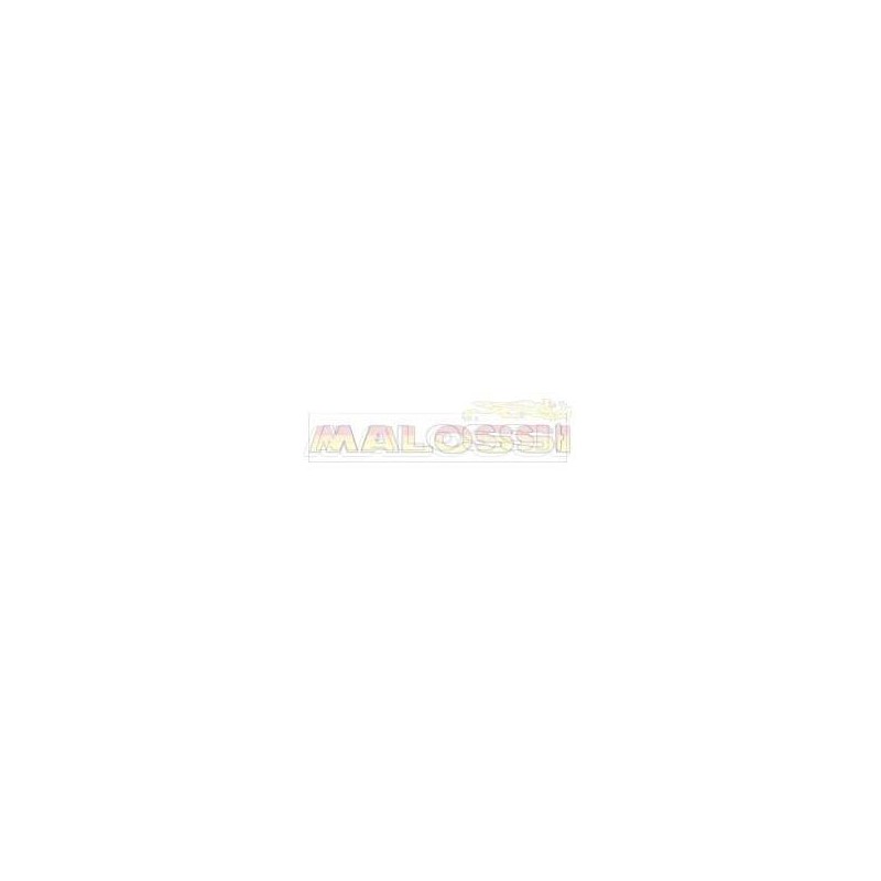 White Malossi Sticker 14cm