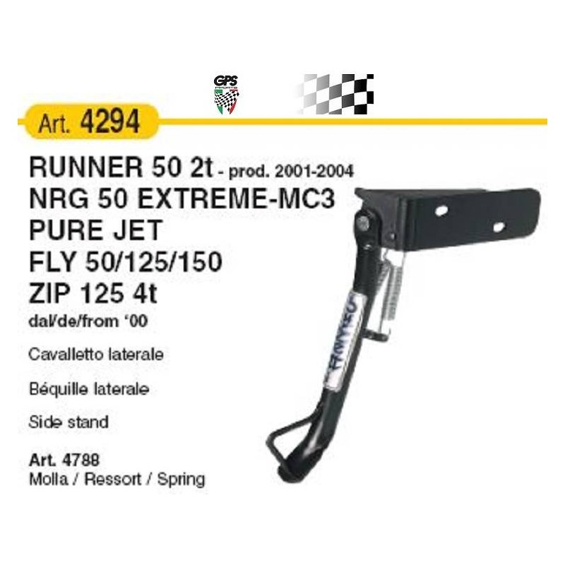 Side Stand Fly, Runner 50, NRG