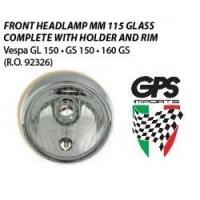 Headlight Vespa 115mm Round