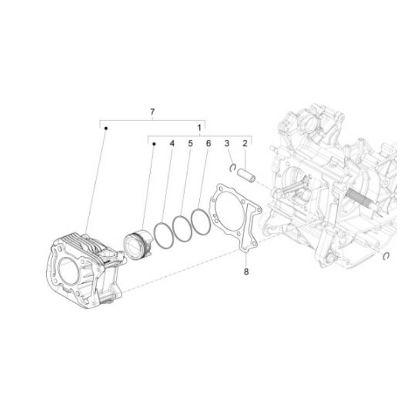 Piston Kit 40cc 4T Grade A