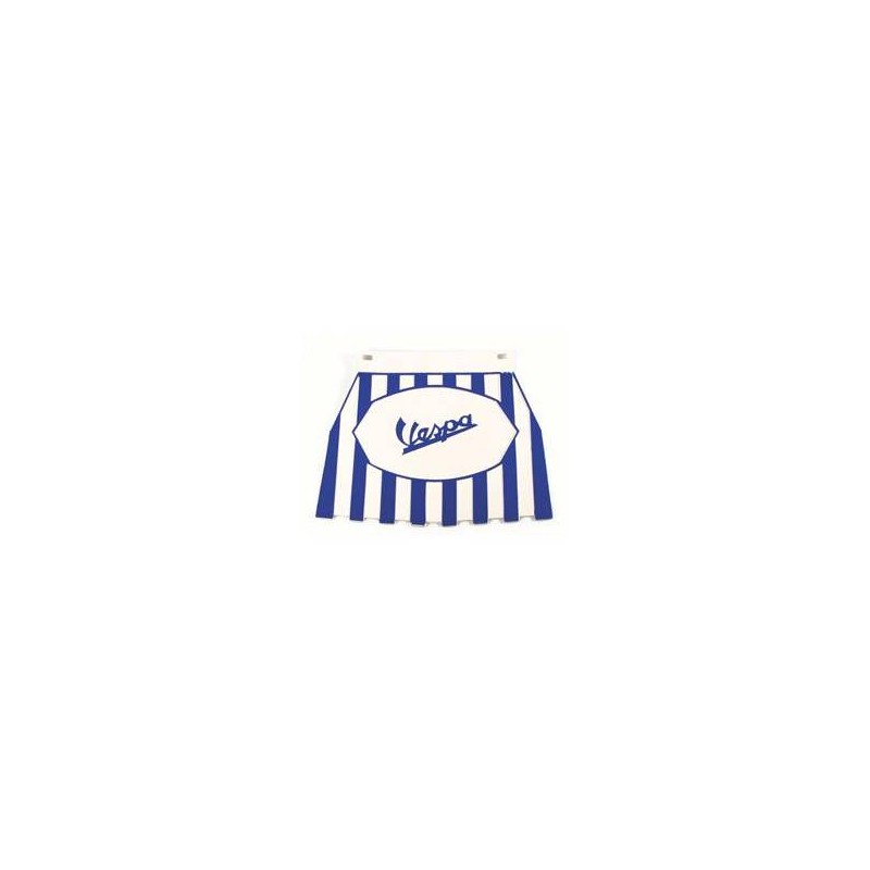 Mudflap Vespa Blue on White
