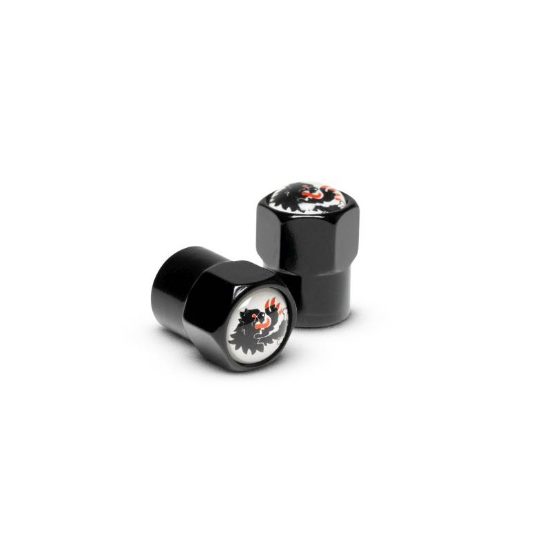Malossi Valve Cap Set Black