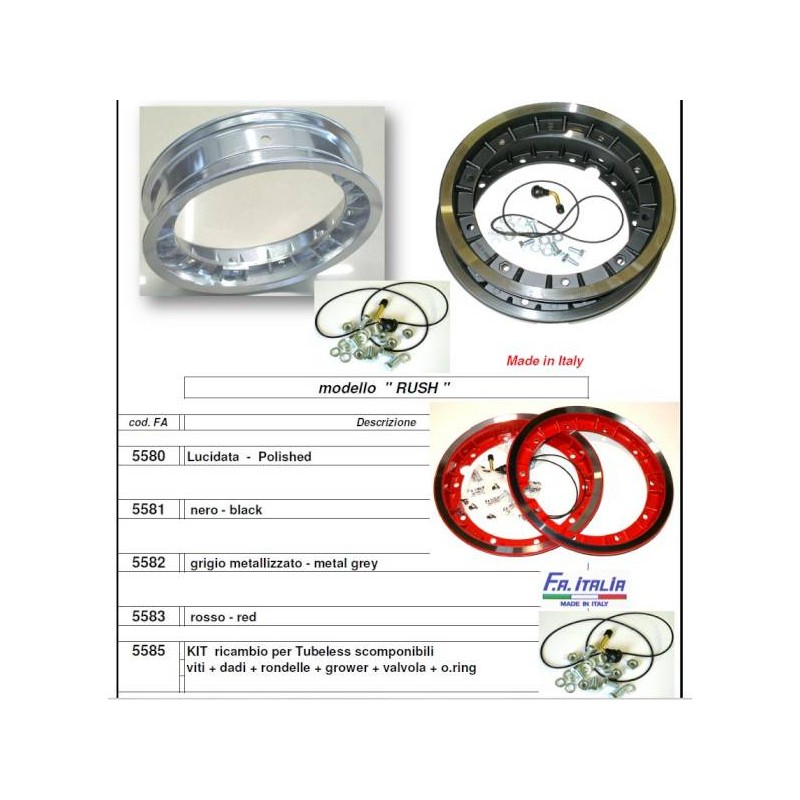 Spares Kit for FA Tubeless